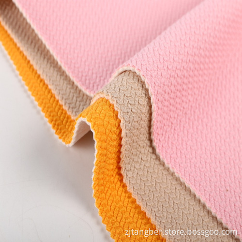 heavyweight knitted 100% polyester bonded soft fleece fabric